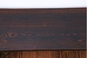 アンティーク家具　アンティーク　古い木でできた味のあるベンチ