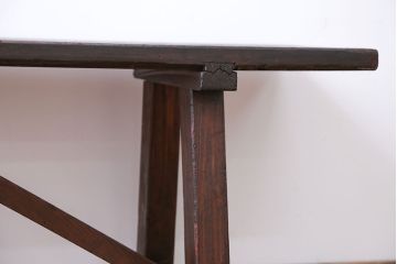 アンティーク家具　アンティーク　古い木でできた味のあるベンチ