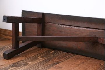 アンティーク家具　アンティーク　古い木でできた味のあるベンチ