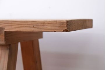 アンティーク家具　アンティーク　優しい木味のベンチ