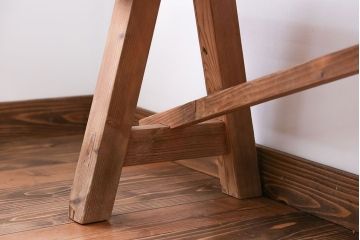 アンティーク家具　アンティーク　優しい木味のベンチ