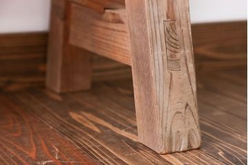 アンティーク家具　アンティーク　優しい木味のベンチ