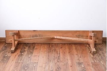 アンティーク家具　アンティーク　優しい木味のベンチ