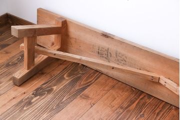 アンティーク家具　アンティーク　優しい木味のベンチ