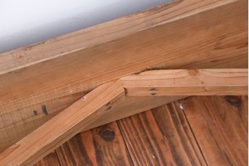 アンティーク家具　アンティーク　優しい木味のベンチ