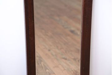 アンティーク雑貨　アンティーク　木味が素敵な縦型鏡