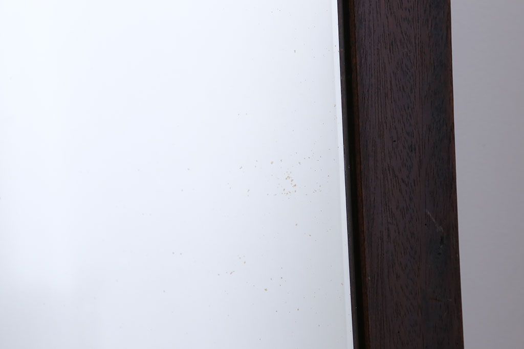 アンティーク雑貨　アンティーク　木味が素敵な縦型鏡