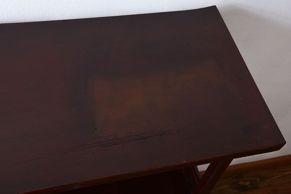 アンティーク家具　古民具・骨董　透かし彫りが美しい飾り棚