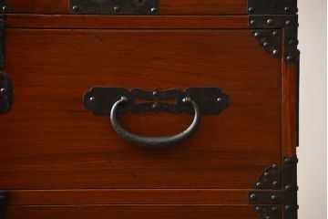 アンティーク家具　古民具・骨董　前面欅材!観音開き時代箪笥