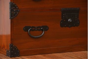 アンティーク家具　古民具・骨董　前面欅材!観音開き時代箪笥