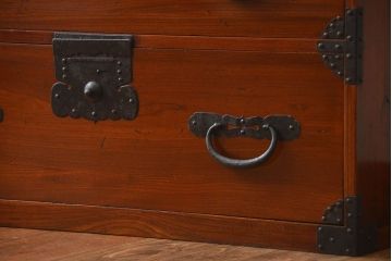 アンティーク家具　古民具・骨董　前面欅材!観音開き時代箪笥