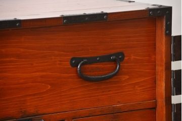 アンティーク家具　古民具・骨董　前面欅材!観音開き時代箪笥