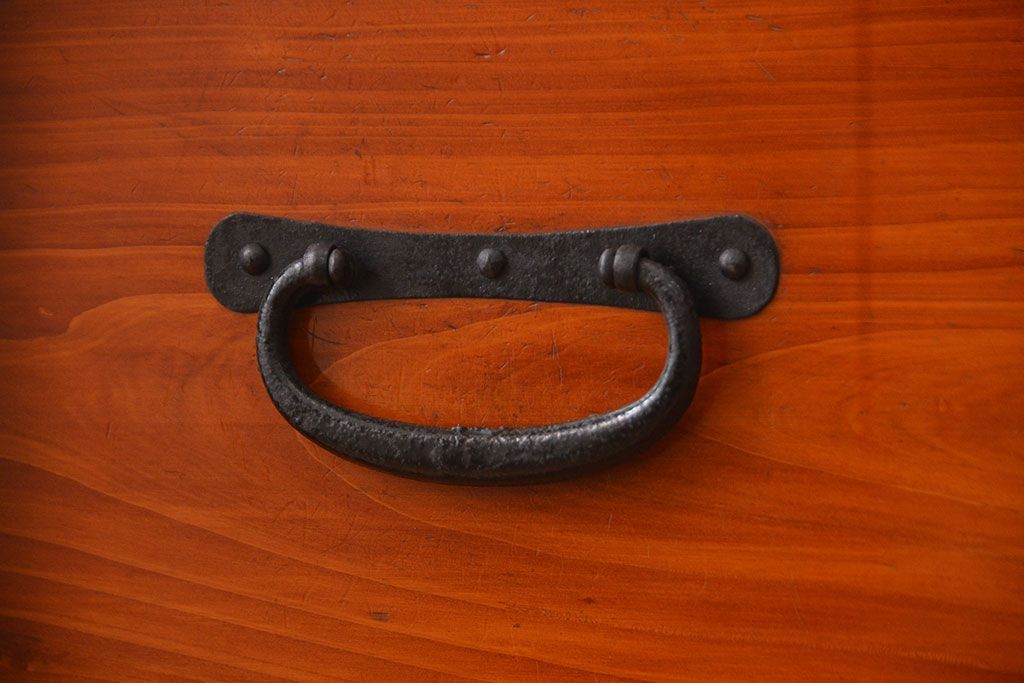 アンティーク家具　古民具・骨董　前面欅材!観音開き時代箪笥