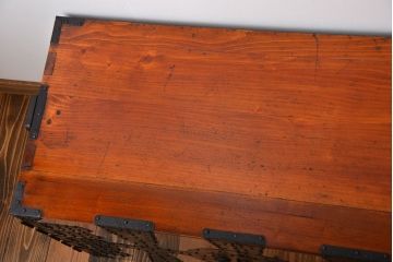 アンティーク家具　古民具・骨董　前面欅材!観音開き時代箪笥