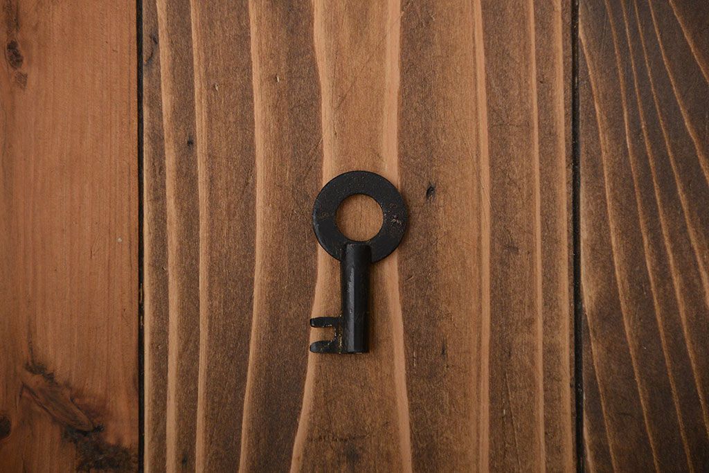 アンティーク家具　古民具・骨董　前面欅材!観音開き時代箪笥