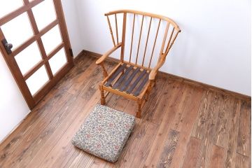 中古　フランス製　1人掛けソファ(シングルソファ)(1)