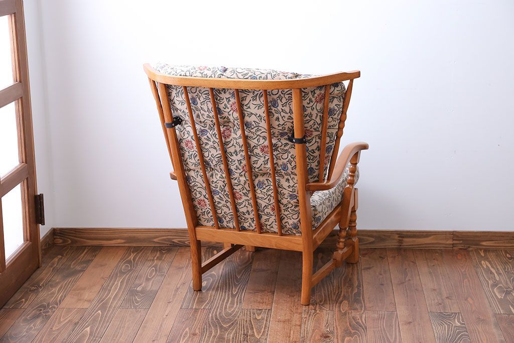 中古　フランス製　1人掛けソファ(シングルソファ)(1)