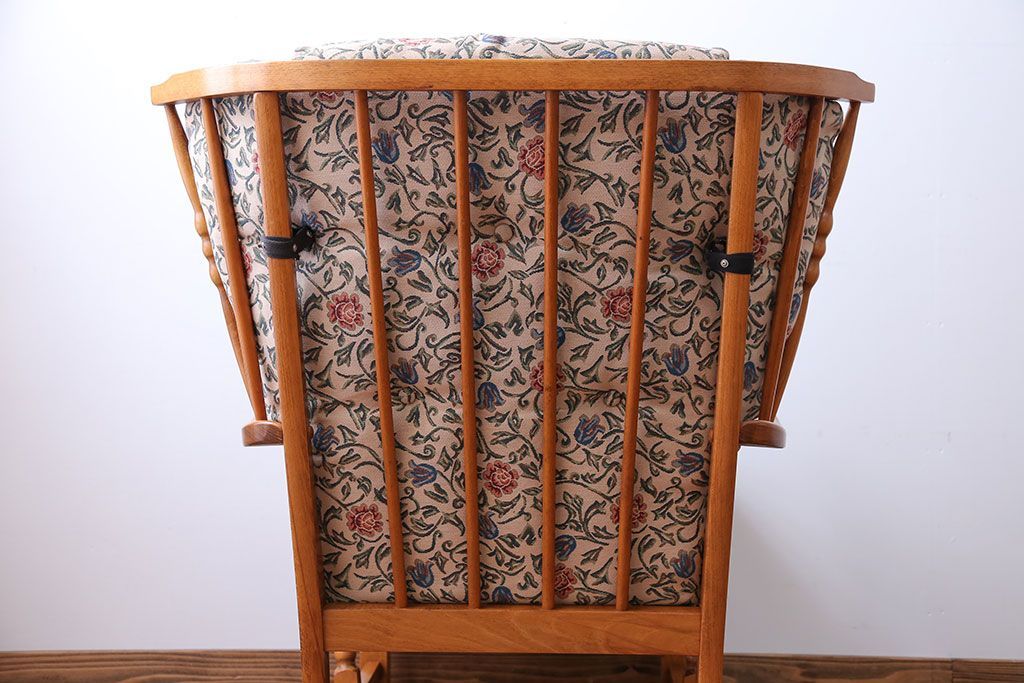 中古　フランス製　1人掛けソファ(シングルソファ)(1)