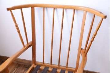 中古　フランス製　1人掛けソファ(シングルソファ)(1)