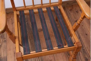 中古　フランス製　1人掛けソファ(シングルソファ)(1)