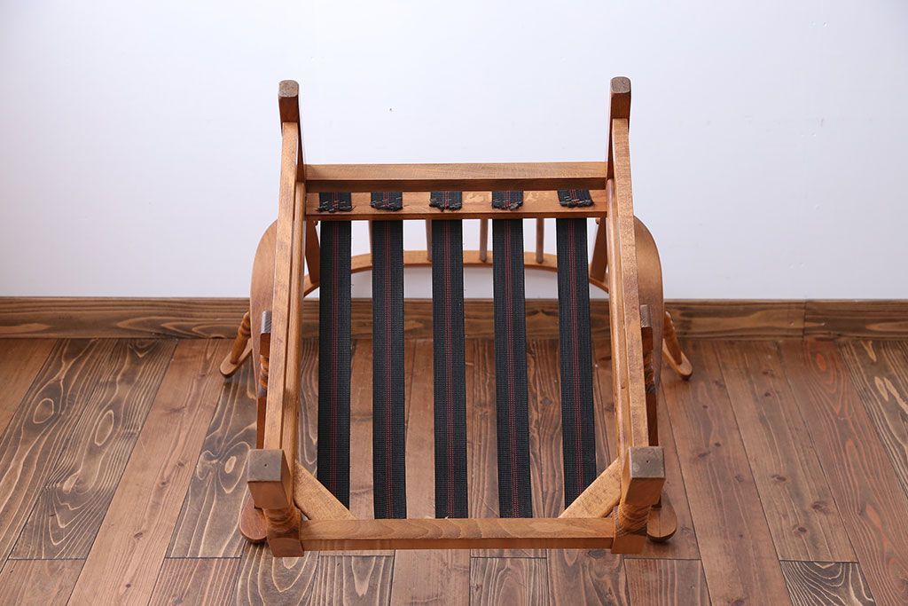 中古　フランス製　1人掛けソファ(シングルソファ)(1)