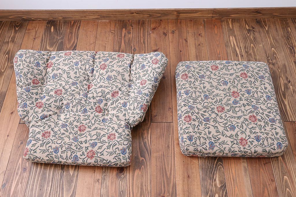 中古　フランス製　1人掛けソファ(シングルソファ)(1)