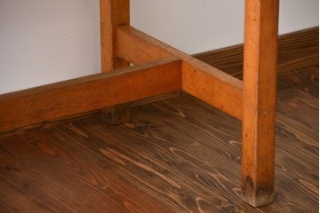 アンティーク家具　イギリスアンティーク　古い学校の作業台(5)
