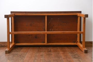 アンティーク家具　イギリスアンティーク　古い学校の作業台(5)