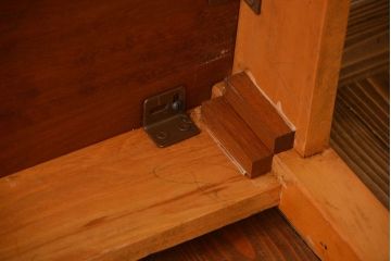 アンティーク家具　イギリスアンティーク　古い学校の作業台(5)