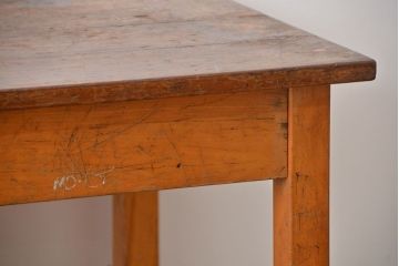 アンティーク家具　イギリスアンティーク　古い学校の作業台(6)