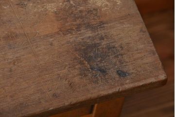 アンティーク家具　イギリスアンティーク　古い学校の作業台(7)