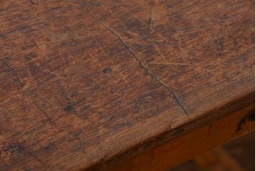 アンティーク家具　イギリスアンティーク　古い学校の作業台(8)