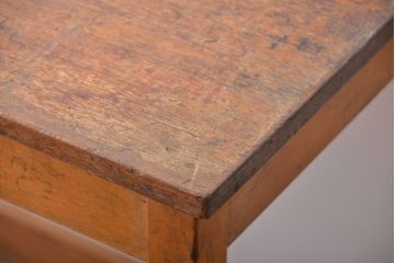 アンティーク家具　イギリスアンティーク　古い学校の作業台(8)