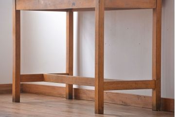 アンティーク家具　イギリスアンティーク　古い学校の作業台(8)