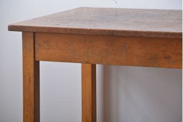 アンティーク家具　イギリスアンティーク　古い学校の作業台(8)