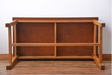 アンティーク家具　イギリスアンティーク　古い学校の作業台(8)