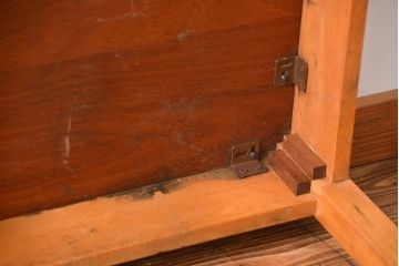 アンティーク家具　イギリスアンティーク　古い学校の作業台(8)