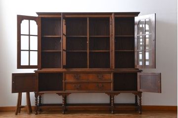 アンティーク家具　アンティーク　高級品!ナラ材のキャビネット