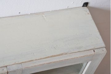 アンティーク家具　アンティークペイント　壁掛けキャビネット(1)