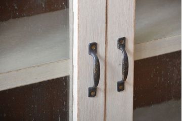 アンティーク家具　アンティークペイント　壁掛けキャビネット(1)