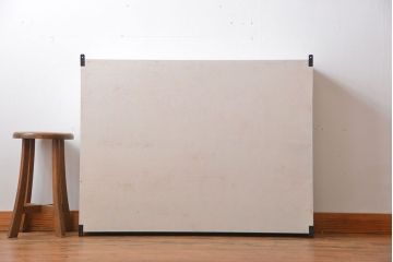 アンティーク家具　アンティークペイント　壁掛けキャビネット(1)