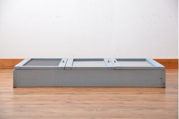 アンティーク家具　アンティークペイント　壁掛けキャビネット(2)