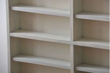 アンティーク家具　アンティークペイント　壁掛け飾り棚