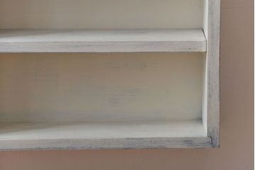 アンティーク家具　アンティークペイント　壁掛け飾り棚