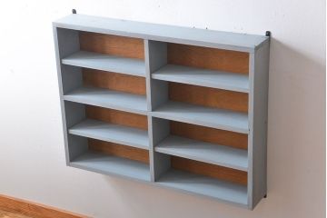 アンティーク家具　アンティークペイント　壁掛け飾り棚(2)