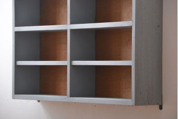 アンティーク家具　アンティークペイント　壁掛け飾り棚(2)