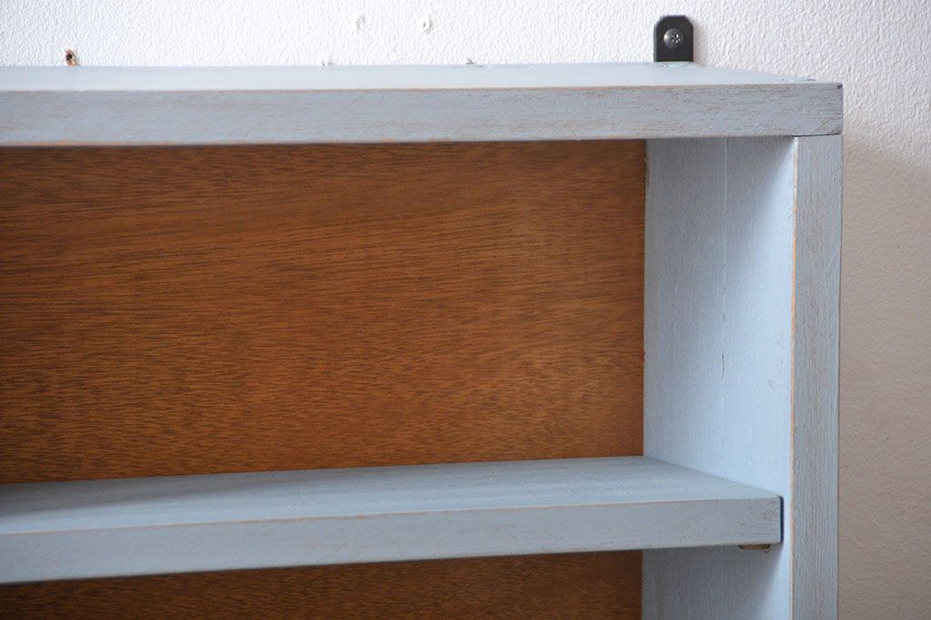 アンティーク家具　アンティークペイント　壁掛け飾り棚(2)