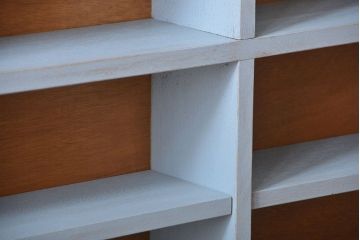 アンティーク家具　アンティークペイント　壁掛け飾り棚(2)