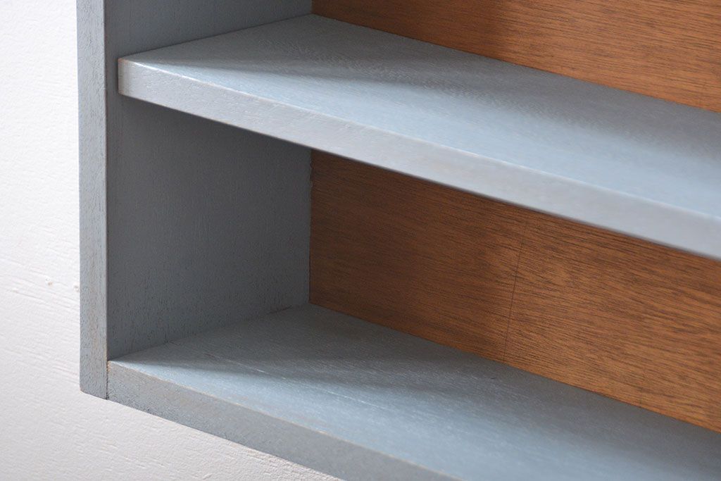 アンティーク家具　アンティークペイント　壁掛け飾り棚(2)