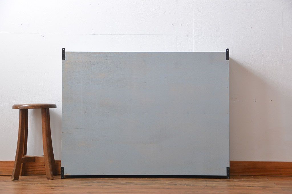 アンティーク家具　アンティークペイント　壁掛け飾り棚(2)